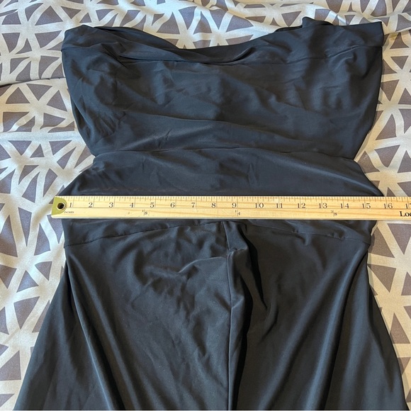 CLUB L LONDON‎ Off The Shoulder Black Maternity Bardot Fitted Jumpsuit - Picture 10 of 16